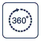 STARTLOOP ΑΝΑΜΕΙΚΤΙΚΗ ΜΠΑΤΑΡΙΑ ΝΕΡΟΧΥΤΗ ΜΟΝΟΥ ΜΟΧΛΟΥ 1/2″ ΧΡΩΜΕ 31374001 GROHE 4 360 Swivel Range