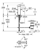 ΜΠΑΤΑΡΙΑ ΝΙΠΤΗΡΟΣ ESSENCE NEW ΧΡΩΜΕ 32898001 GROHE - Image 2