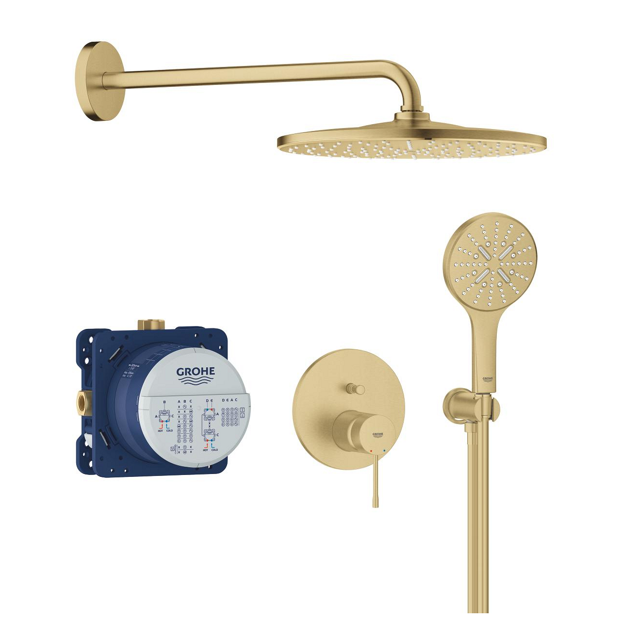25287GN0 ESSENCE ΣΕΤ ΕΝΤΟΙΧΙΣΜΟΥ ΜΕ RAINSHOWER MONO 310 BRUSHED COOL SUNRISE 25287GN0 GROHE - Image 1