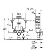 ΚΑΖΑΝΑΚΙ ΕΝΤΟΙΧΙΖΟΜΕΝΟ UNISET 38415001 GROHE - Image 2