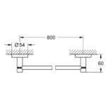 ESSENTIALS ΠΕΤΣΕΤΟΘΗΚΗ 85,4CM BRUSHED WARM SUNSET 40386DL1 GROHE - Image 2