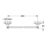 ESSENTIALS ΚΡΕΜΑΣΤΡΑ ΠΕΤΣΕΤΑΣ 50,4CM SUPERSTEEL 40688DC1 GROHE - Image 2