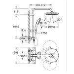VITALIO START SYSTEM 250 ΕΠΙΤΟΙΧΟ ΣΥΣΤΗΜΑ ΝΤΟΥΣ ΜΕ ΘΕΡΜΟΣΤΑΤΗ ΧΡΩΜΕ 26677001 GROHE - Image 3