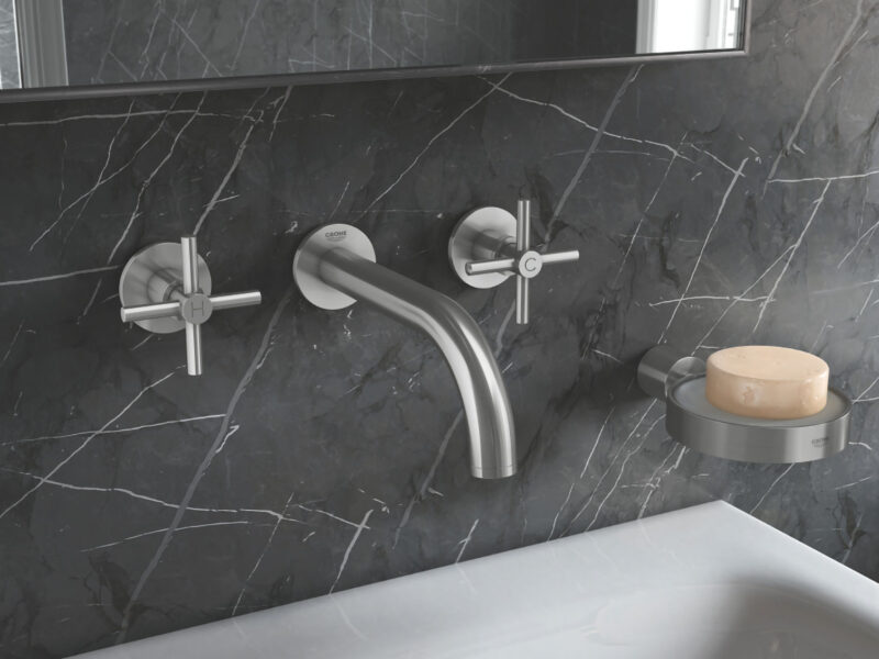 Εκροή μπάνιου GROHE σε minimal contemporary χώρο
