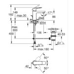 CUBEO ΜΙΚΤΗΣ ΝΙΠΤΗΡΑ S-ΜΕΓΕΘΟΣ 1/2″ ΧΡΩΜΕ 1016940000 GROHE - Image 2