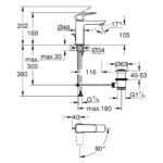 CUBEO ΜΙΚΤΗΣ ΝΙΠΤΗΡΑ Μ-ΜΕΓΕΘΟΣ 1/2″ ΧΡΩΜΕ 1017560000 GROHE - Image 2