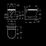 BAU CERAMIC ΣΕΤ ΕΠΙΤΟΙΧΗΣ (ΚΡΕΜΑΣΤΗΣ) ΛΕΚΑΝΗΣ ΛΕΥΚΗ 103860SH00 GROHE - Image 2