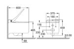 ΛΕΚΑΝΗ ΚΡΕΜΑΣΤΗ SENSIA ARENA ΛΕΥΚΗ 39354SH1 GROHE - Image 2