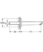 ΕΚΡΟΗ BAUCOSMOPOLITAN CHROME 13255001 GROHE - Image 2