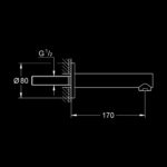 CONCETTO ΕΚΡΟΗ ΛΟΥΤΡΟΥ ΧΡΩΜΕ 13280001 GROHE - Image 2