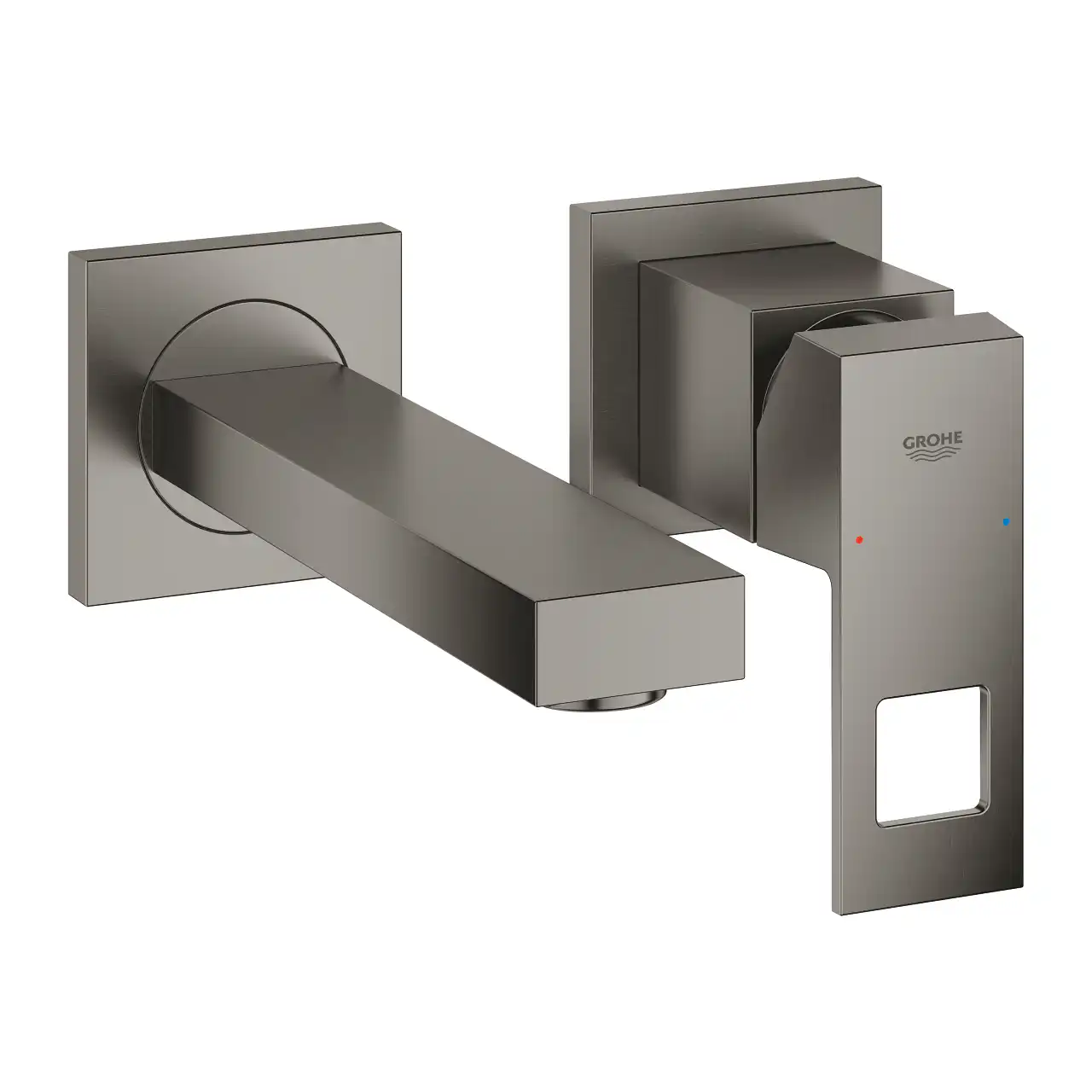 19895AL0 EUROCUBE ΜΠΑΤΑΡΙΑ ΝΙΠΤΗΡΑ ΔΥΟ ΟΠΩΝ 1/2" S-ΜΕΓΕΘΟΣ BRUSHED HARD GRAPHITE 19895AL0 GROHE - Image 1