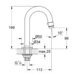 UNIVERSAL ΜΟΝΗ ΒΡΥΣΗ ΝΕΡΟΧΥΤΗ ΧΡΩΜΕ 20201000 GROHE - Image 2