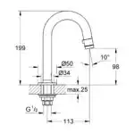 UNIVERSAL ΜΟΝΗ ΒΡΥΣΗ ΝΕΡΟΧΥΤΗ ΧΡΩΜΕ 20201000 GROHE - Image 2
