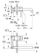 BAUCLASSIC ΜΠΑΤΑΡΙΑ ΝΙΠΤΗΡΑ 2 ΟΠΩΝ ΧΡΩΜΕ 20292000 GROHE - Image 2
