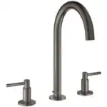 ΜΠΑΤΑΡΙΑ ΝΙΠΤΗΡΟΣ 3 ΟΠΩΝ ATRIO BRUSHED HARD GRAPHITE ΨΗΛΗ 20649AL0 GROHE