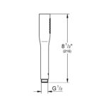 EUPHORIA COSMOPOLITAN STICK ΤΗΛΕΦΩΝΟ ΝΤΟΥΣ ΜΙΑΣ ΛΕΙΤΟΥΡΓΙΑΣ PHANTOM BLACK 22126KF0 GROHE - Image 2