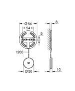 GROHE SENSE ΑΠΟΜΑΚΡΥΣΜΕΝΟΣ ΑΝΤΑΠΤΟΡΑΣ ΑΙΣΘΗΤΗΡΙΟΥ 22506LN0 GROHE - Image 2