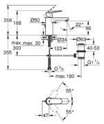 EUROSMART COSMOPOLITAN ΜΙΚΤΗΣ ΝΙΠΤΗΡΑ 1/2" Μ-ΜΕΓΕΘΟΣ 23325000 GROHE - Image 2