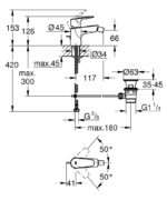 ΜΠΑΤΑΡΙΑ ΜΠΙΝΤΕ BAUEDGE NEW ΧΡΩΜΕ 23331001 GROHE - Image 2