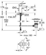 ΜΠΑΤΑΡΙΑ ΝΙΠΤΗΡΑ ΜΟΝΟΥ ΜΟΧΛΟΥ BAULOOP 1/2” S-ΜΕΓΕΘΟΣ 23335000 GROHE - Image 2