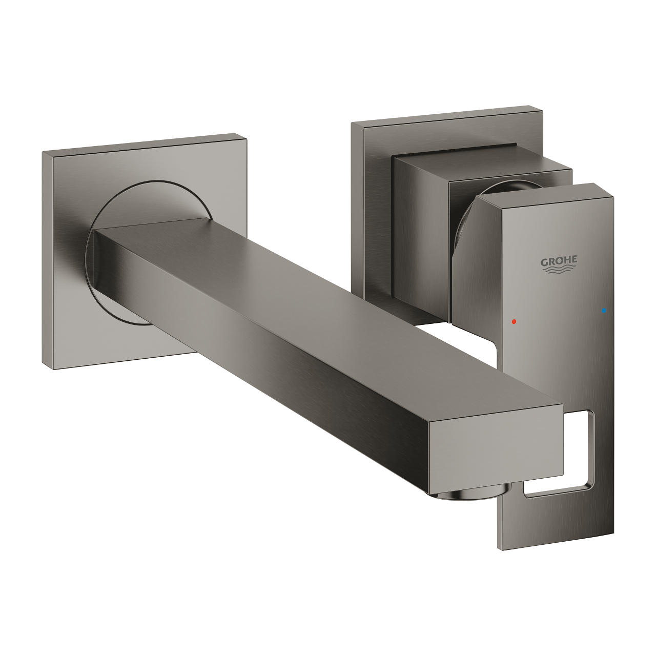 23447AL0 EUROCUBE ΜΠΑΤΑΡΙΑ ΝΙΠΤΗΡΑ ΔΥΟ ΟΠΩΝ 1/2" M-ΜΕΓΕΘΟΣ BRUSHED HARD GRAPHITE 23447AL0 GROHE - Image 1