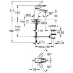 ΜΠΑΤΑΡΙΑ ΝΙΠΤΗΡΑ ΜΟΝΟΥ ΜΟΧΛΟΥ EUROSTYLE 1/2″ S-ΜΕΓΕΘΟΣ ΧΡΩΜΕ 23564003 GROHE - Image 2