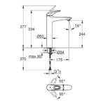 EUROSTYLE ΜΙΚΤΗΣ ΝΙΠΤΗΡΑ 1/2" XL-ΜΕΓΕΘΟΣ ΧΡΩΜΕ 23570003 GROHE - Image 2