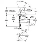 GROHE PLUS ΜΠΑΤΑΡΙΑ ΝΙΠΤΗΡΑ 1/2” ΜΟΝΟΥ ΜΟΧΛΟΥ M-ΜΕΓΕΘΟΣ ΧΡΩΜΕ 23871003 GROHE - Image 2