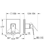 EUROCUBE ΜΙΚΤΗΣ ΝΤΟΥΣ ΜΕ ΕΝΑ ΜΟΧΛΟ ΧΕΙΡΙΣΜΟΥ ΧΡΩΜΕ 24061000 GROHE - Image 2