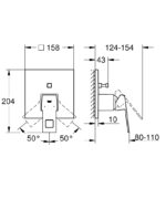EUROCUBE ΜΙΚΤΗΣ ΝΤΟΥΣ ΜΕ ΕΝΑ ΜΟΧΛΟ ΧΕΙΡΙΣΜΟΥ 1/2″ ΔΥΟ ΡΟΩΝ ΧΡΩΜΕ 24062000 GROHE - Image 2
