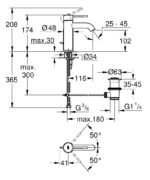 ESSENCE ΜΠΑΤΑΡΙΑ ΝΙΠΤΗΡΟΣ 1/2" S-ΜΕΓΕΘΟΣ ΧΡΩΜΕ 24171001 GROHE - Image 3