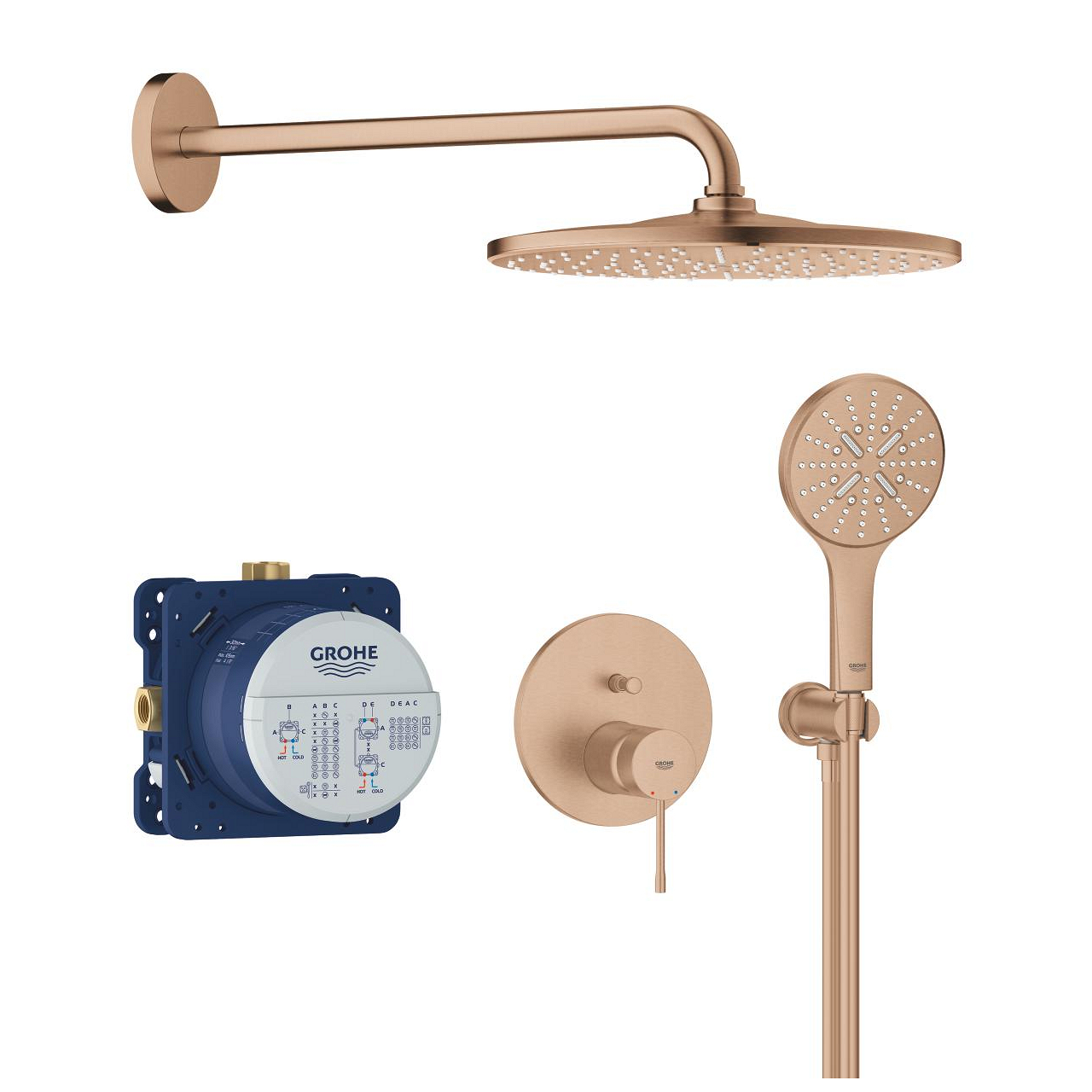 25287DL0 ESSENCE ΣΕΤ ΕΝΤΟΙΧΙΣΜΟΥ ΜΕ RAINSHOWER MONO 310 BRUSHED WARM SUNSET 25287DL0 GROHE - Image 1