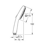 VITALIO COMFORT 110 ΤΗΛΕΦΩΝΟ ΝΤΟΥΣ ΤΡΙΩΝ ΛΕΙΤΟΥΡΓΙΩΝ ΧΡΩΜΕ 26092001 GROHE - Image 3
