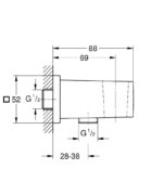 ΣΤΗΡΙΓΜΑ & ΠΑΡΟΧΗ ΝΤΟΥΣ EUPHORIA CUBE HARD GRAPHITE 26370A00 GROHE - Image 2