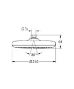 TEMPESTA 210 ΚΕΦΑΛΗ ΝΤΟΥΣ 1 ΛΕΙΤΟΥΡΓΙΑΣ 26409000 GROHE - Image 2