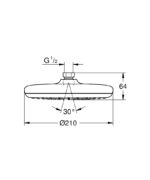 TEMPESTA 210 ΚΕΦΑΛΗ ΝΤΟΥΣ 1 ΛΕΙΤΟΥΡΓΙΑΣ 26410000 GROHE - Image 2