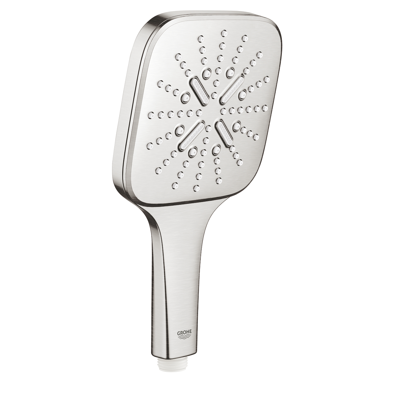 26582DC0 ΤΗΛΕΦΩΝΟ ΝΤΟΥΣ 3 ΛΕΙΤΟΥΡΓΙΩΝ RAINSHOWER SMARTACTIVE 130 CUBE SUPERSTEEL 26582DC0 GROHE - Image 1