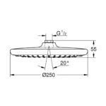 TEMPESTA 250 ΚΕΦΑΛΗ ΝΤΟΥΣ 1 ΛΕΙΤΟΥΡΓΙΑΣ 26666000 GROHE - Image 2