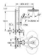 ΣΥΣΤΗΜΑ ΝΤΟΥΣ TEMPESTA SYSTEM 250 26673001 GROHE - Image 2
