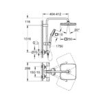 VITALIO COMFORT 250 ΕΠΙΤΟΙΧΟ ΣΥΣΤΗΜΑ ΝΤΟΥΣ ΜΕ ΘΕΡΜΟΣΤΑΤΗ ΧΡΩΜΕ 26696001 GROHE - Image 3
