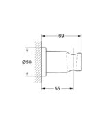 ΣΤΗΡΙΓΜΑ ΝΤΟΥΣ RAINSHOWER HARD GRAPHITE 27074A00 GROHE - Image 2