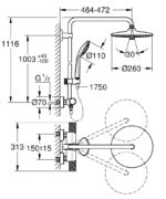ΘΕΡΜΟΣΤΑΤΙΚΟ ΣΥΣΤΗΜΑ ΝΤΟΥΣ EUPHORIA SYSTEM 260 ΧΡΩΜΕ 27296003 GROHE - Image 2
