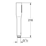EUPHORIA STICK ΤΗΛΕΦΩΝΟ ΝΤΟΥΣ ΜΙΑΣ ΛΕΙΤΟΥΡΓΙΑΣ 27367000 GROHE - Image 2