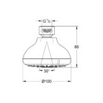 TEMPESTA 100 ΚΕΦΑΛΗ ΝΤΟΥΣ 4 ΛΕΙΤΟΥΡΓΙΩΝ 27606001 GROHE - Image 2