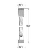 ΣΠΙΡΑΛ ΛΟΥΤΡΟΥ RELEXAFLEX 150CM ΧΡΩΜΕ 28151002 GROHE - Image 2
