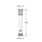 ΣΠΙΡΑΛ ΛΟΥΤΡΟΥ RELEXAFLEX 175CM ΧΡΩΜΕ 28154002 GROHE - Image 2