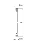 ΣΠΙΡΑΛ ΛΟΥΤΡΟΥ SILVERFLEX 175CM PHANTOM BLACK 28388KF1 GROHE - Image 2