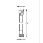 VITALIOFLEX TREND ΣΠΙΡΑΛ ΝΤΟΥΣ 150CM ΧΡΩΜΕ 28741002 GROHE - Image 3