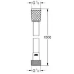 VITALIOFLEX COMFORT ΣΠΙΡΑΛ ΝΤΟΥΣ 150CM ΧΡΩΜΕ 28743002 GROHE - Image 3