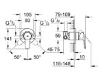 ΑΝΑΜΙΚΤΗΣ ΕΝΤΟΙΧΙΖΟΜΕΝΟΣ Ι KIT BAUEDGE ΧΡΩΜΕ 29040000 GROHE - Image 2